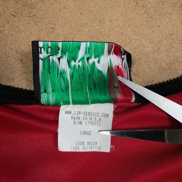 Y2K Lip Service Flame Tank Top Fire Vintage Hot Topic Mall Goth Gothic Rave - Picture 8 of 12